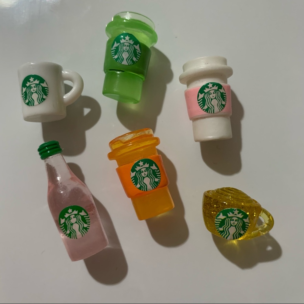 Starbucks Cup Themed Set of 6 Mini Magnets
